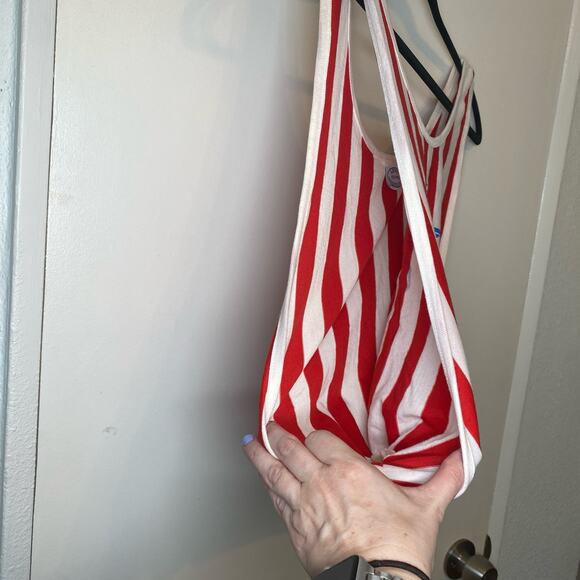 Vintage Levi's 1980 Los Angeles USA Olympic Committee Tank Top Crop Stripes Sz S - Picture 4 of 13